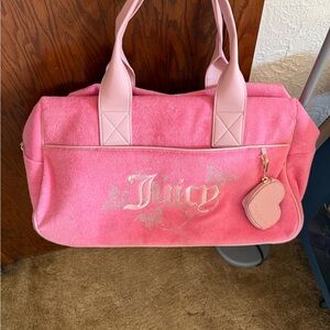 Juicy Couture Pink duffle weekender bag